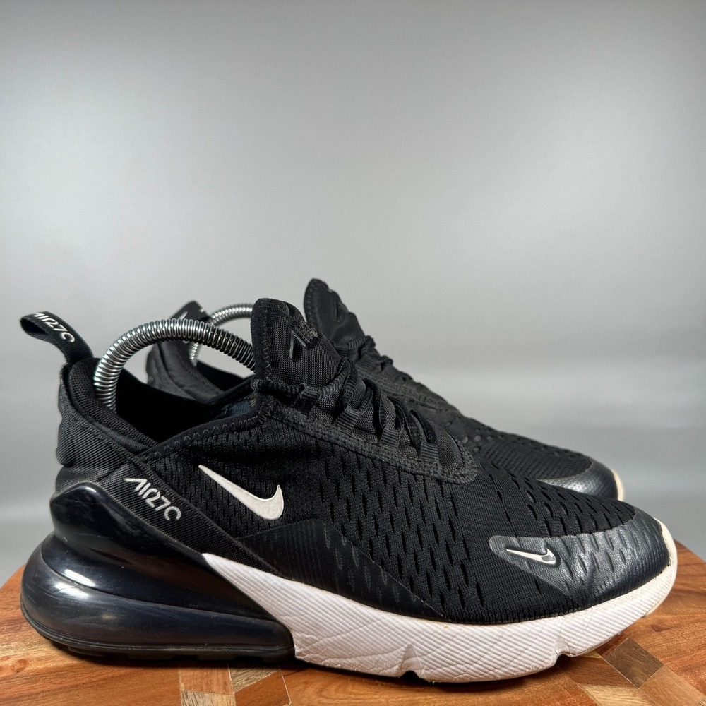 Nike Air Max 270 Black White Anthracite Sneakers 943345-001 Womens 8.5 US 7Y
